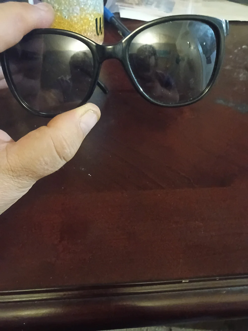 Elle Black Women's Cat-Eye Sunglasses